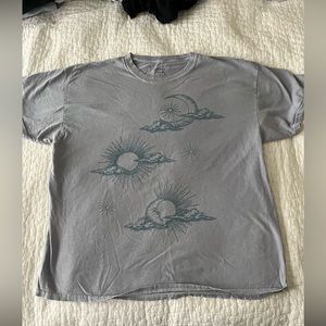 Pacsun Oversized sun and moon tshirt